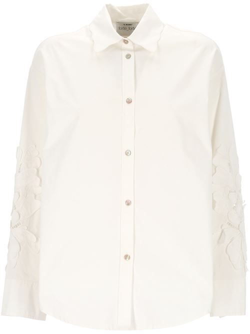 Cotton shirt embroidered FORTE FORTE | 13605BIANCO